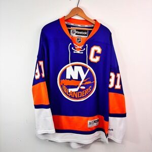 Reebok New York Islanders John Tavares #91 Captain NHL Hockey Jersey L